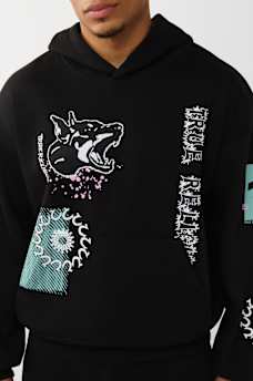 GRAPHIC LOGO BOXY HOODIE, image 5