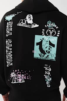 GRAPHIC LOGO BOXY HOODIE, image 6