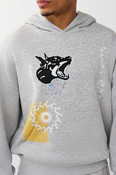 GRAPHIC LOGO BOXY HOODIE, image 5