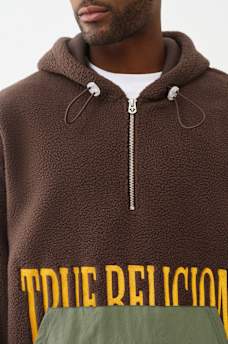 SUDADERA DE POLAR CON CAPUCHA Y MEDIO CIERRE, image 2