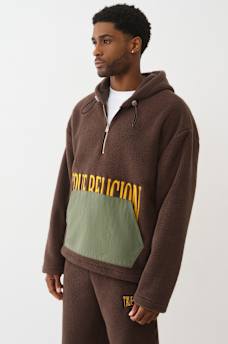 SUDADERA DE POLAR CON CAPUCHA Y MEDIO CIERRE, image 3