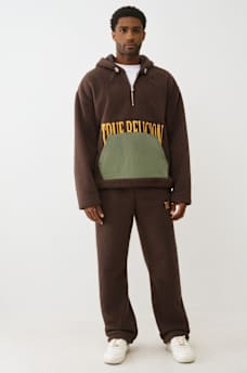 SUDADERA DE POLAR CON CAPUCHA Y MEDIO CIERRE, image 7