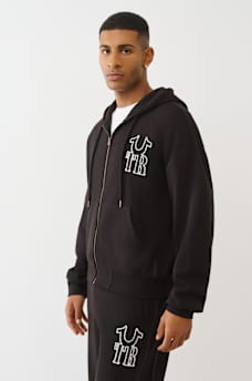 HORSESHOE APPLIQU&Eacute; ZIP HOODIE, image 3