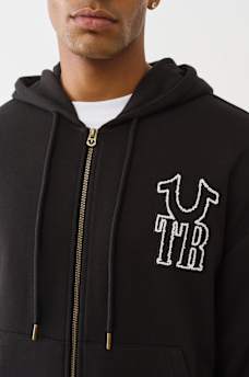 HORSESHOE APPLIQU&Eacute; ZIP HOODIE, image 4