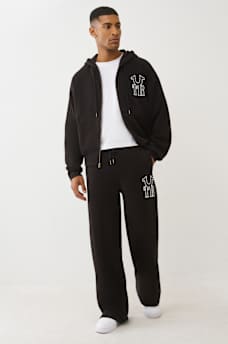 RIBBED LOGO BAGGY SWEATPANT, image 2