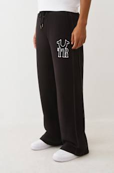 RIBBED LOGO BAGGY SWEATPANT, image 1