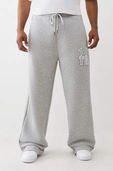 RIBBED LOGO BAGGY SWEATPANT, image 3