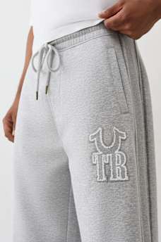 RIBBED LOGO BAGGY SWEATPANT, image 4