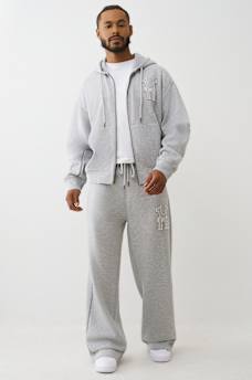 RIBBED LOGO BAGGY SWEATPANT, image 6