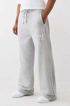 RIBBED LOGO BAGGY SWEATPANT, image 1