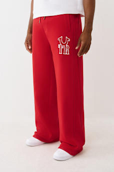 RIBBED LOGO BAGGY SWEATPANT, image 1