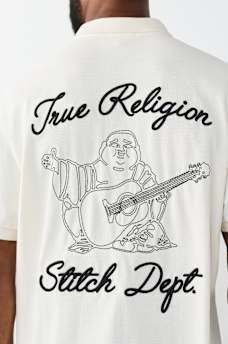 EMBROIDERED STITCH DEPT POLO SHIRT, image 1