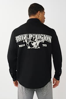 ARCHED LOGO COTTON TWILL SHIRT, image 2