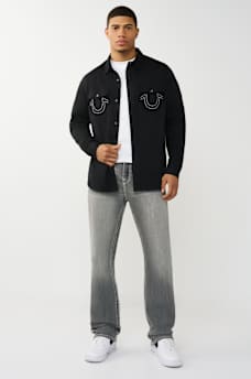 ARCHED LOGO COTTON TWILL SHIRT, image 6