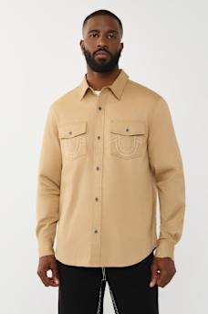 ARCHED LOGO COTTON TWILL SHIRT, image 2