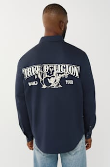 ARCHED LOGO COTTON TWILL SHIRT, image 1