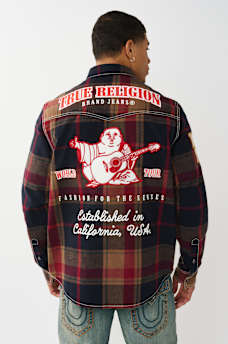 BIG T PLAID WESTERN SHIRT, image 1