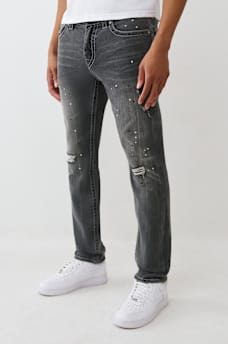 ROCCO BIG T PAINT SPLATTER SKINNY JEAN, image 3