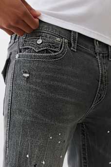 ROCCO BIG T PAINT SPLATTER SKINNY JEAN, image 4