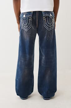 VINNY BLUE VELVET SUPER T ULTRA BAGGY JEAN 34", image 5