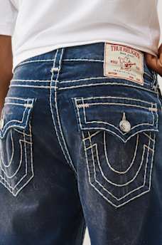 VINNY BLUE VELVET SUPER T ULTRA BAGGY JEAN 34", image 1