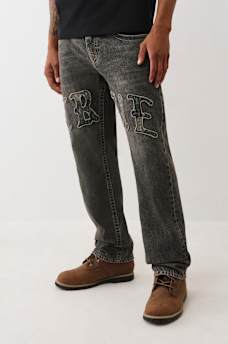 RICKY LOGO APPLIQUÉ STRAIGHT JEAN, image 3