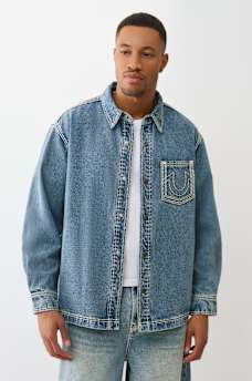 STRAIGHT HEM SUPER QT DENIM SHIRT, image 6