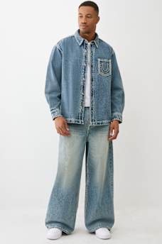 STRAIGHT HEM SUPER QT DENIM SHIRT, image 7