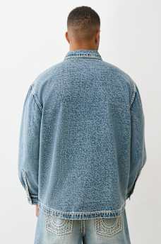 STRAIGHT HEM SUPER QT DENIM SHIRT, image 8