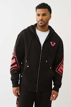 ARCHED LOGO ZIP HOODIE, image 2