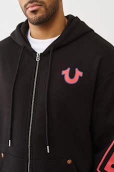 ARCHED LOGO ZIP HOODIE, image 4