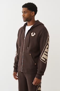 ARCHED LOGO ZIP HOODIE, image 3