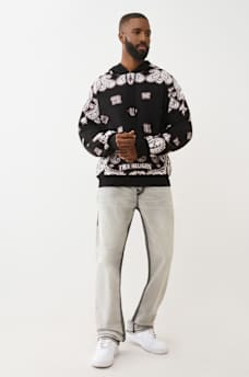 KNITTED BANDANA PRINT HOODIE, image 5