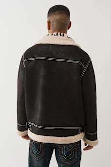 SHERPA FAUX LEATHER JACKET, image 5