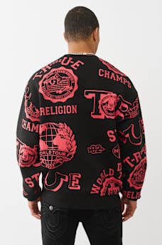 ALLOVER LOGO PRINT SWEATSHIRT, image 2