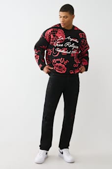 ALLOVER LOGO PRINT SWEATSHIRT, image 6