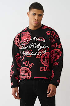 ALLOVER LOGO PRINT SWEATSHIRT, image 7