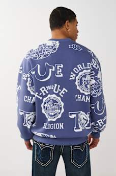 ALLOVER LOGO PRINT SWEATSHIRT, image 2