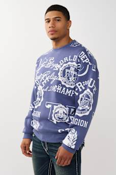 ALLOVER LOGO PRINT SWEATSHIRT, image 3