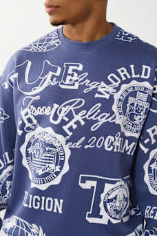 ALLOVER LOGO PRINT SWEATSHIRT, image 4