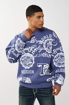 ALLOVER LOGO PRINT SWEATSHIRT, image 7