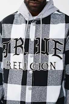 HOODED FLANNEL SHIRT, image 2