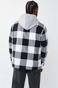 HOODED FLANNEL SHIRT, image 5