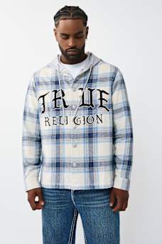 HOODED FLANNEL SHIRT, image 2