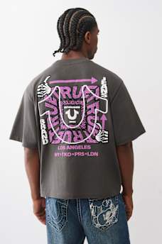 CAMISETA RELAJADA CON PULGARES ARRIBA, image 1