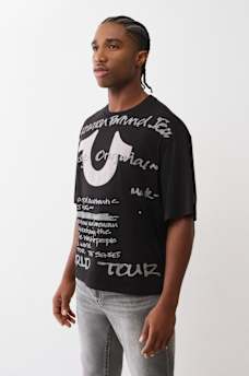 WORLD TOUR SCRIPT BOXY TEE, image 3