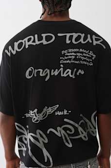 WORLD TOUR SCRIPT BOXY TEE, image 4