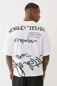 WORLD TOUR SCRIPT BOXY TEE, image 5