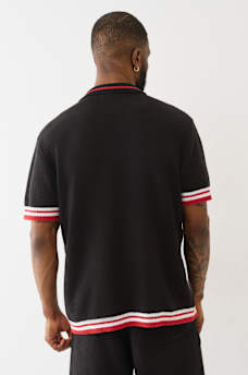 SWEATER KNIT POLO SHIRT, image 5