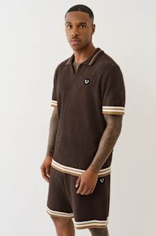 SWEATER KNIT POLO SHIRT, image 5